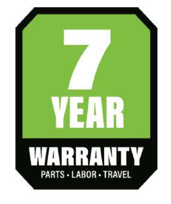 7 year warranty badge