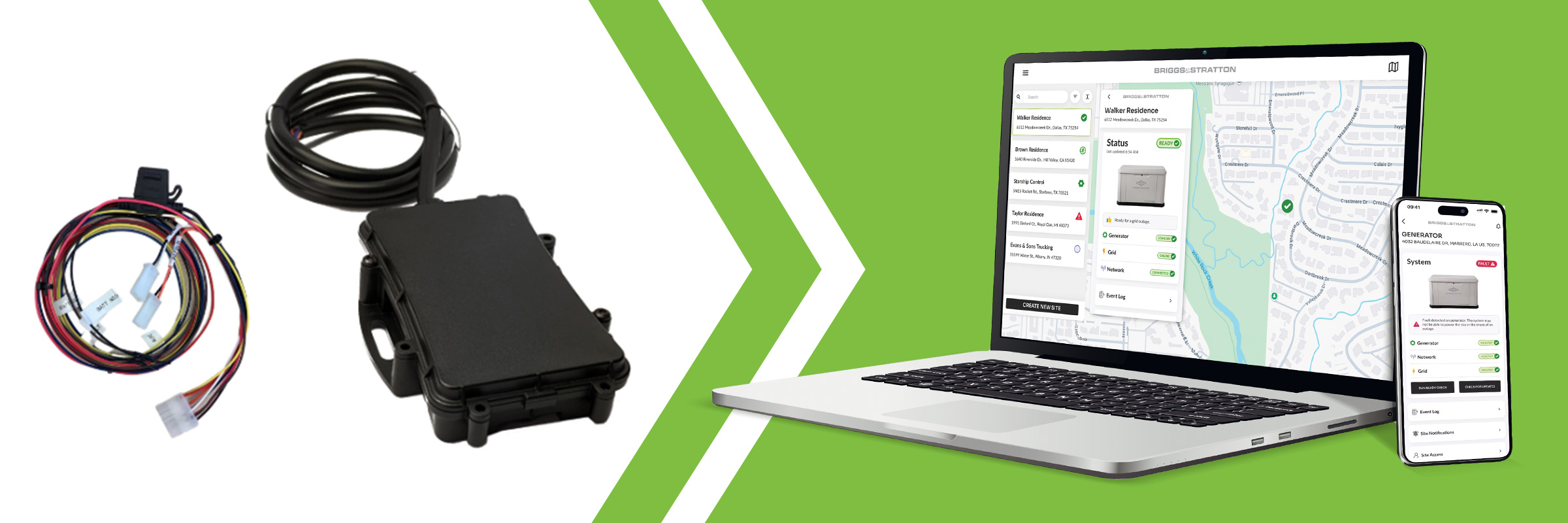 Woman on the phone in a power outage