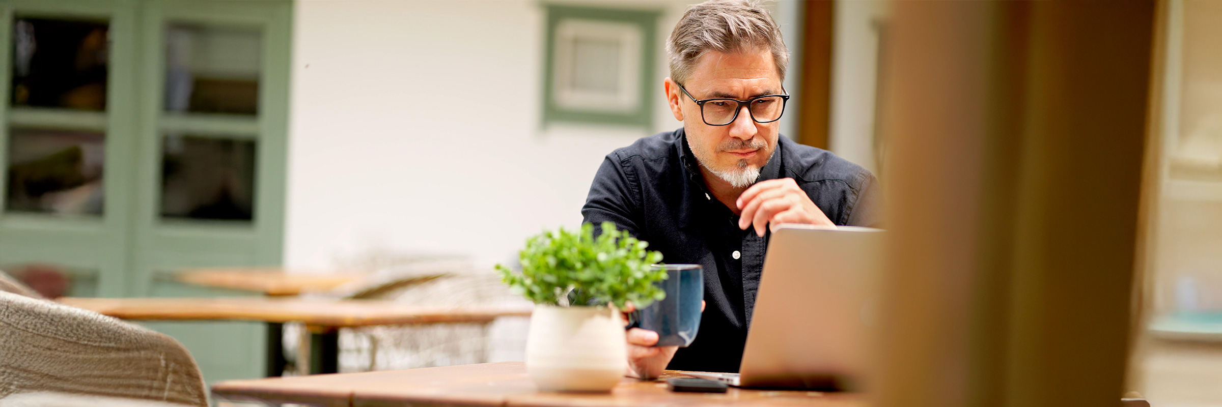 Brick house covered in heavy snow