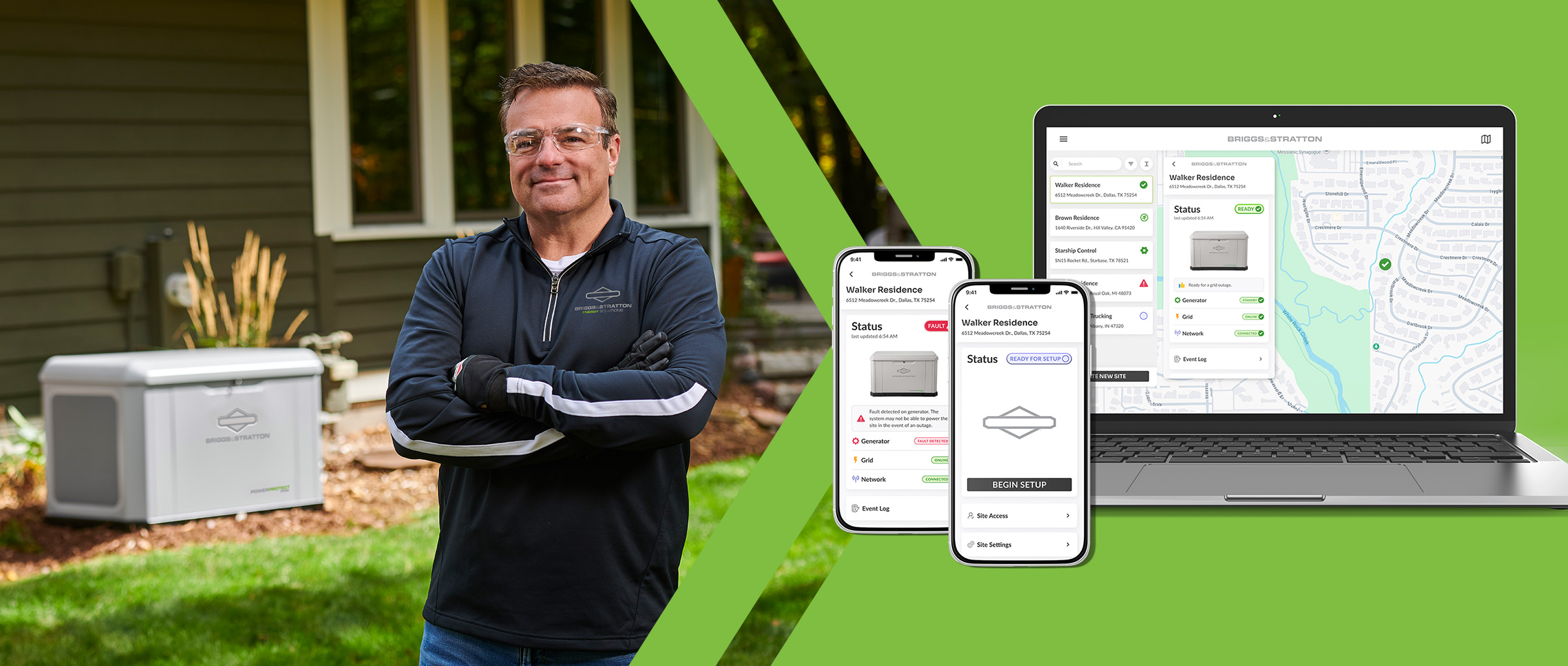 Briggs & Stratton Generator installed