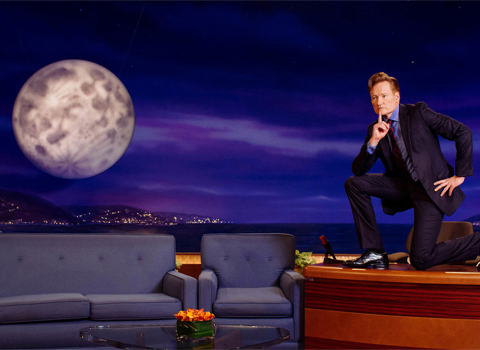 Conan O'Brien's Glowing Moon