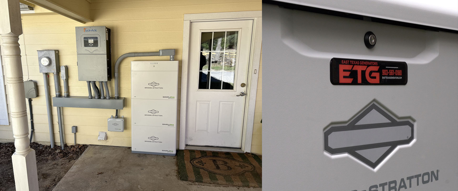 battery and generator installation images