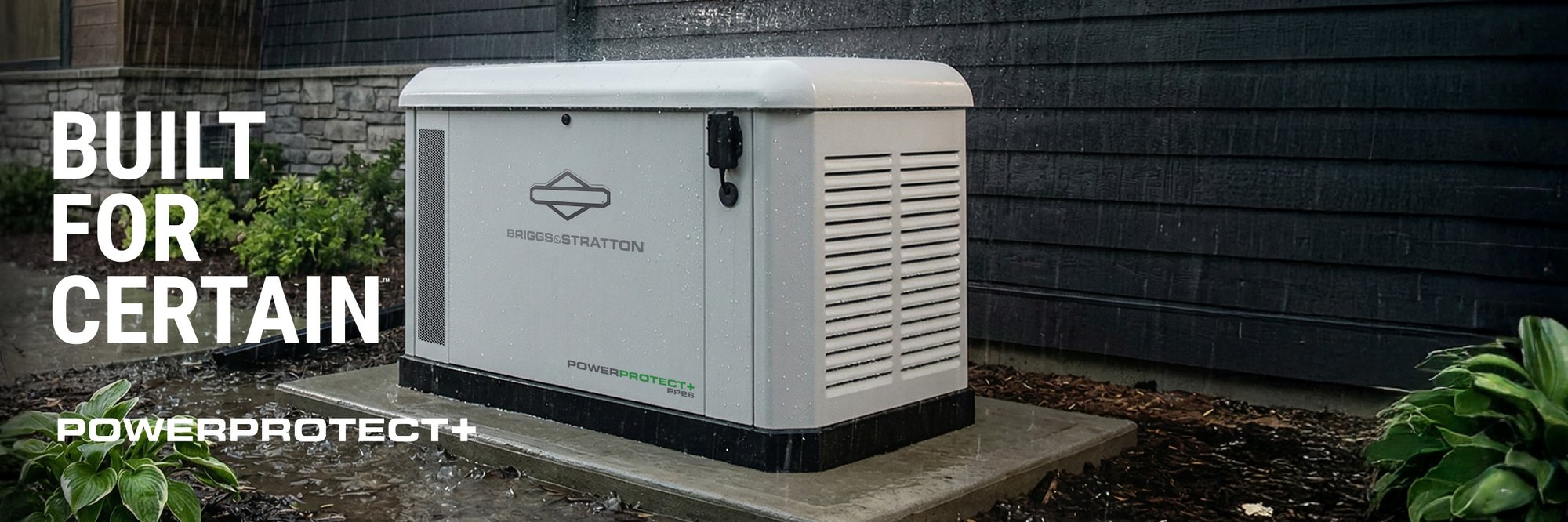 Built for Certain headline with generator image