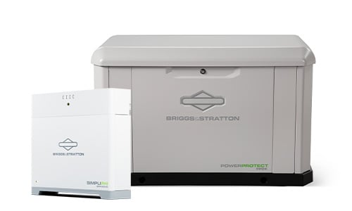 Briggs & Stratton standby generator and SimpliPHI home battery