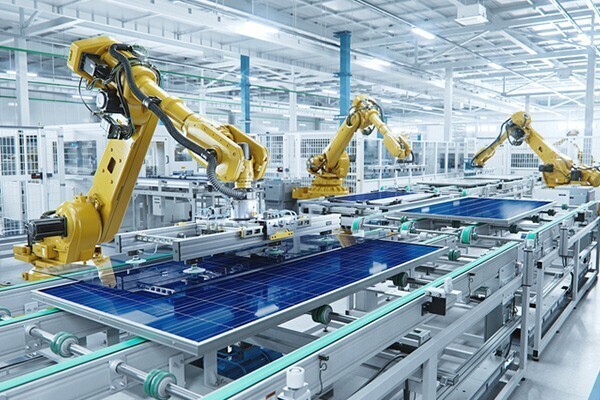 Power Dependent Businesses, Manufacturing Floor, Solar Panels