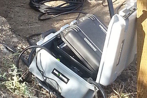 Portable battery storage setup