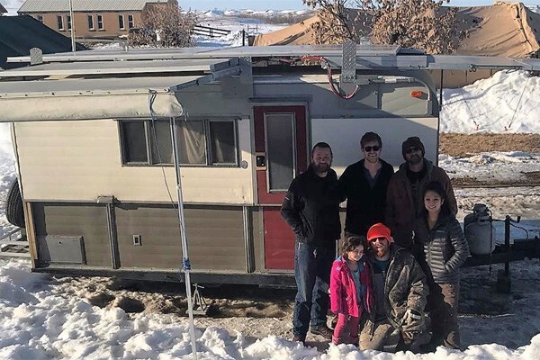 Solar-powered trailer