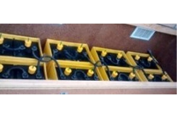 Old, inefficient battery setup. 