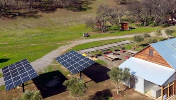 Solar panels on Rancho Venada