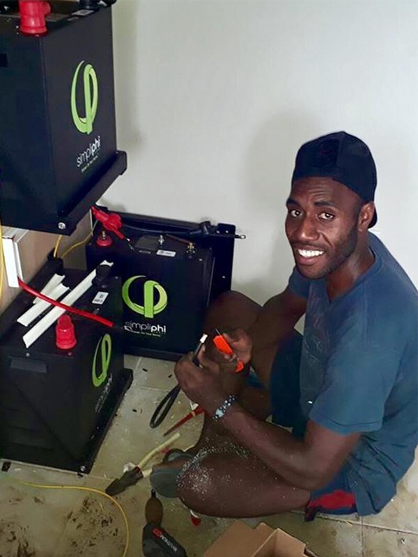 Installation of PHI batteries and power system