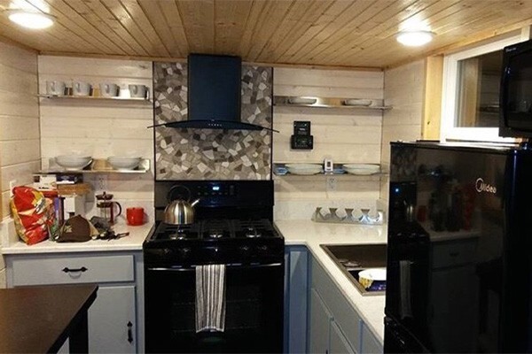 Tiny, mobile home kitchen