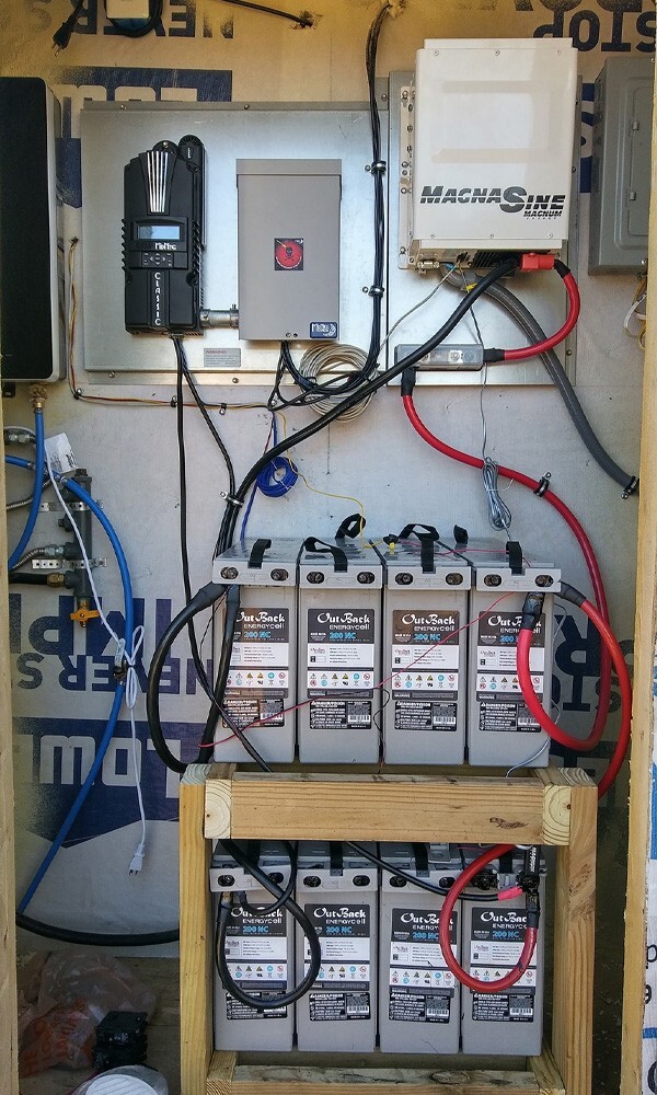 Tiny home solar and energy storage system