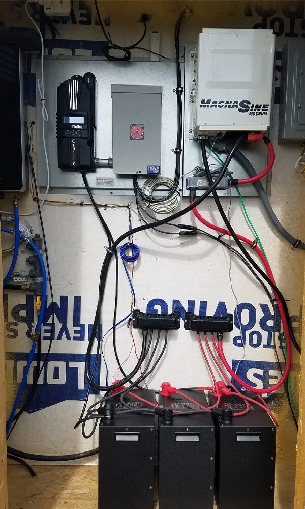 Tiny home solar and energy storage system