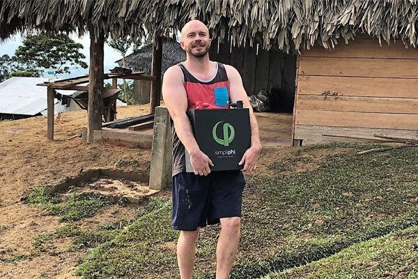 Person carrying PHI battery