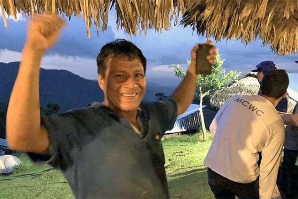 Happy person with power