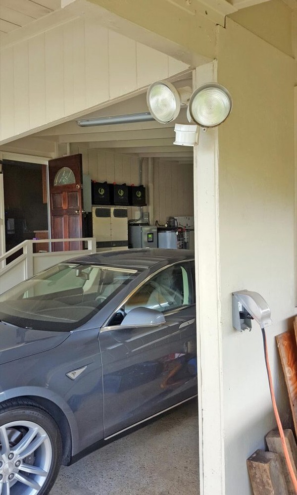 PHI batteries in a garage