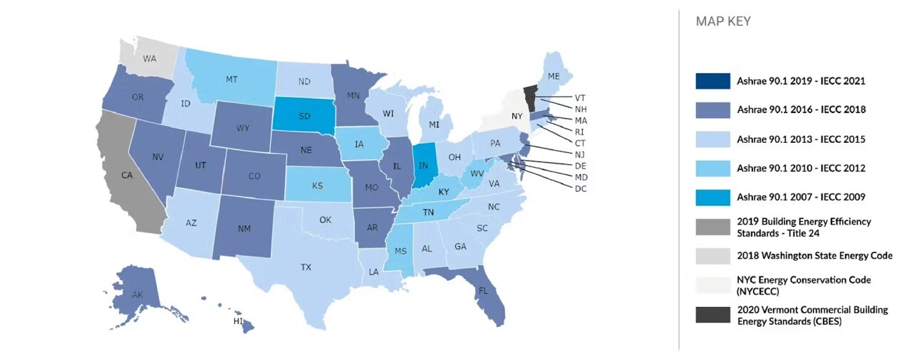 US energy codes by state