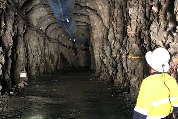 Inside a mine in Australia