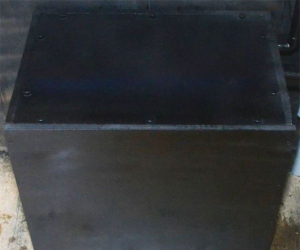 Top and front of battery box