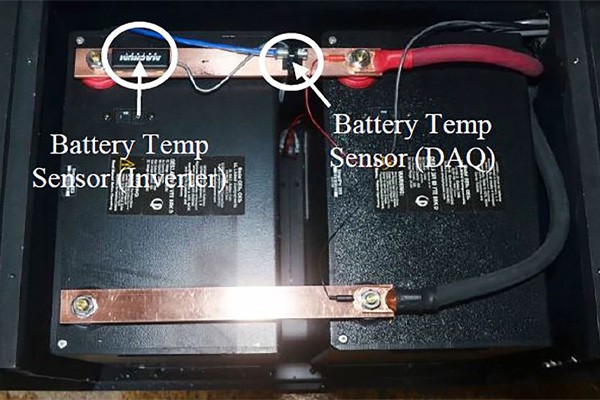 DAQ system manager battery temp sensors