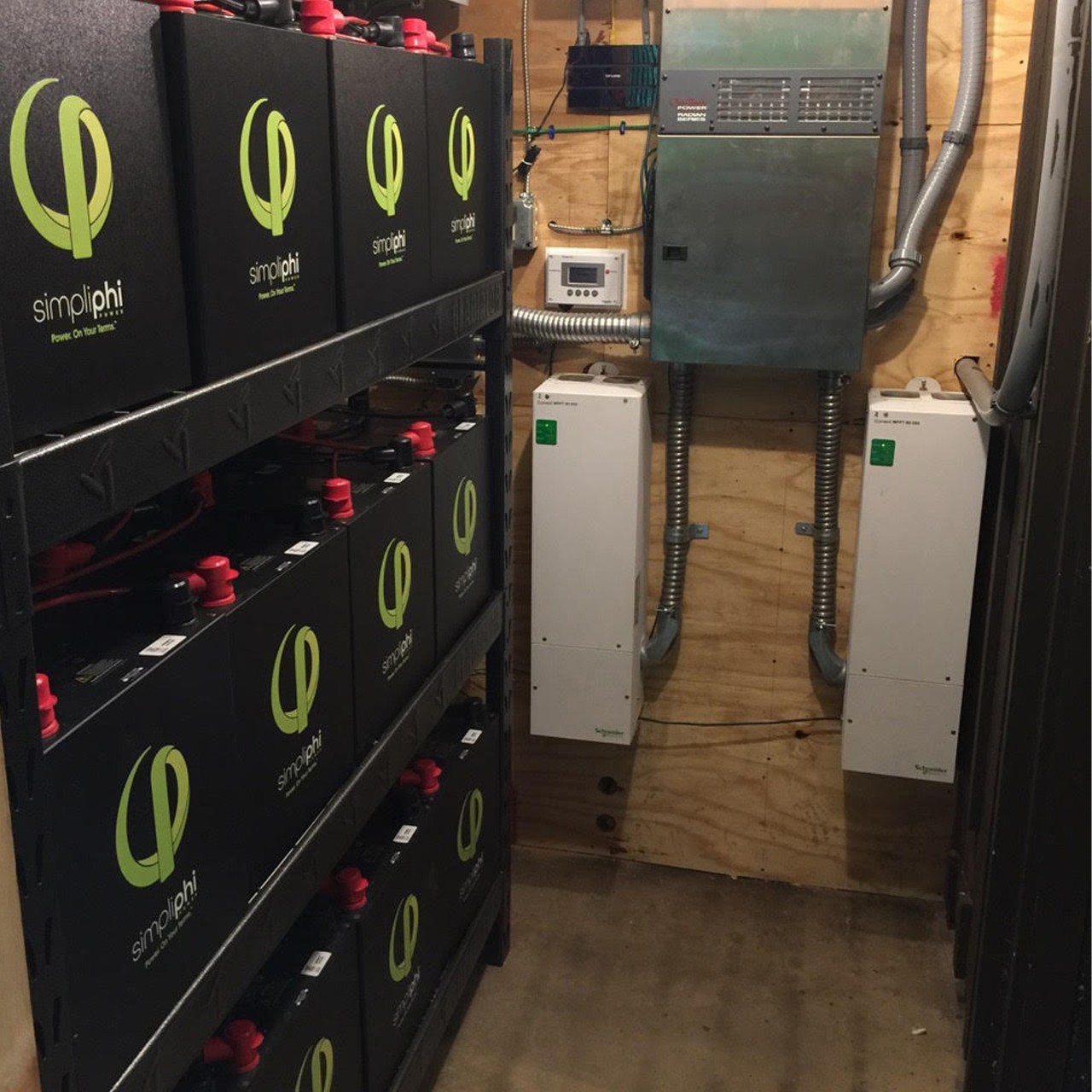 PHI batteries in battery storage system setup