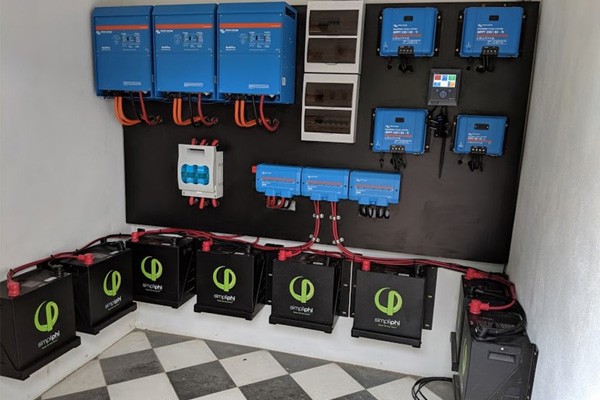 Battery storage system setup