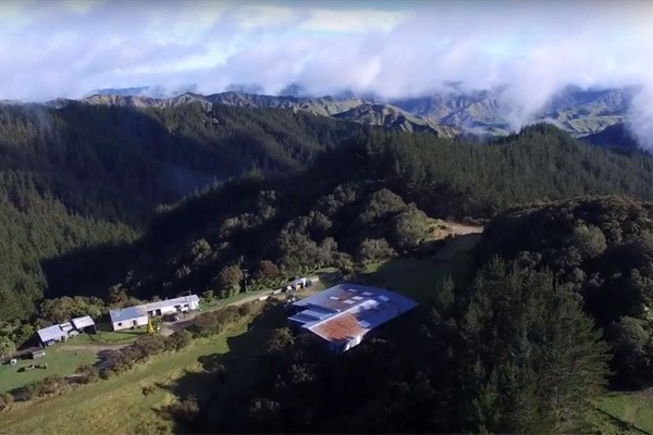 Off-grid farm in New Zealand