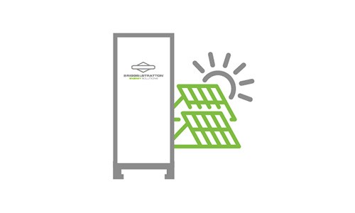 solar panel and battery icon